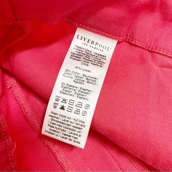 New Liverpool Hi-Rise Trouser Shorts in Watermelon Women’s Size 14/32 - Picture 4 of 10